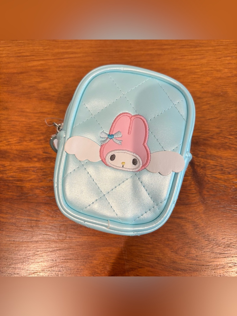 Sanrio My Melody Light Blue Quilted Pouch